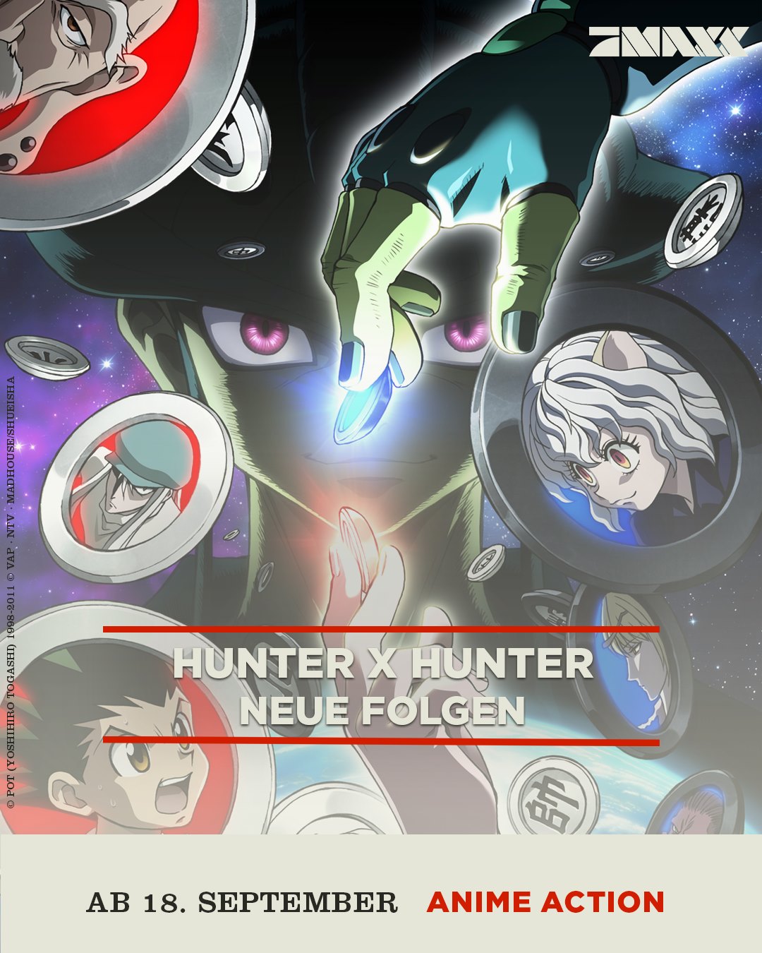 Neue »Hunter x Hunter«Folgen ab heute bei ProSieben MAXX Anime2You