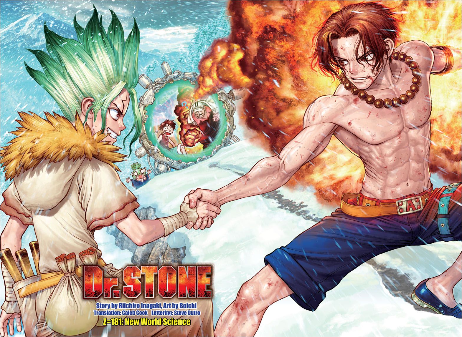 One Piece X Dr Stone Boichi Zeichnet Crossover Bild Anime2you